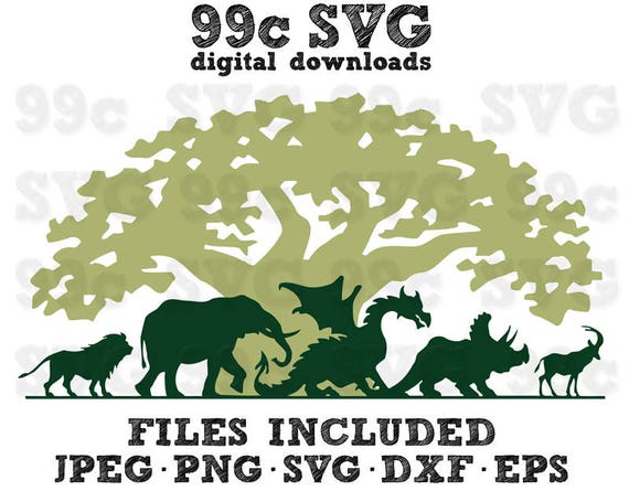 Download Disney Animal Kingdom SVG DXF Png Vector Cutfile Cricut Design | Etsy