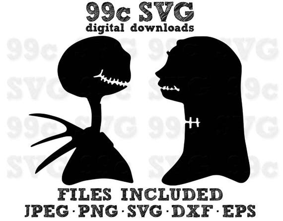 Download Jack and Sally Disney SVG DXF Png Vector Cut File Cricut ...
