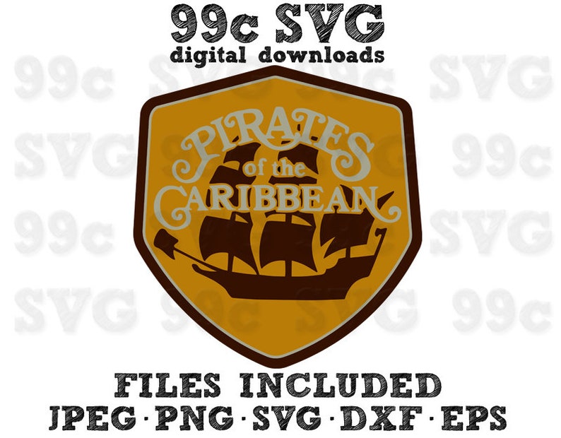 Pirates of the Caribbean SVG DXF Png Vector Cut File Cricut | Etsy