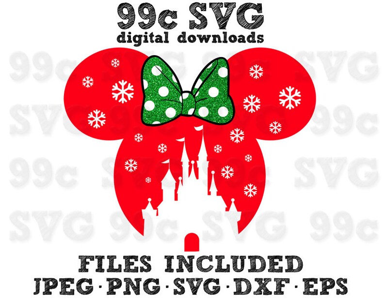 Free Free 259 Disney Castle With Minnie Head Svg SVG PNG EPS DXF File