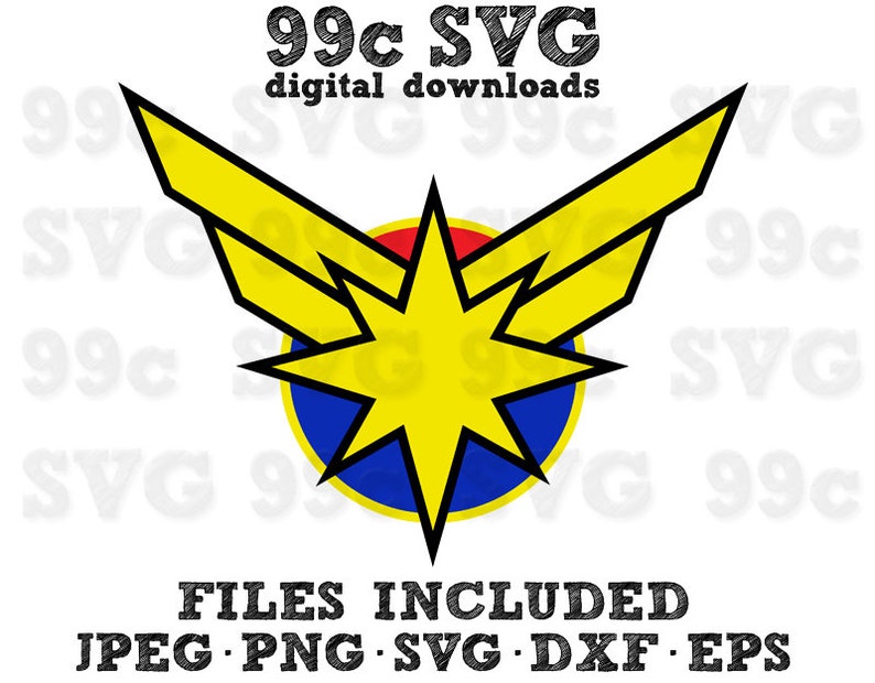 Download Captain Marvel Avengers SVG DXF Png Vector Cut File Cricut ...