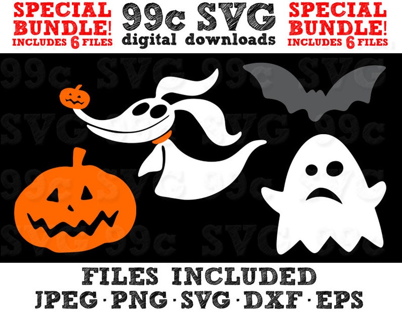 Download Nightmare Before Christmas Bundle Pack Jack Oggie SVG DXF ...