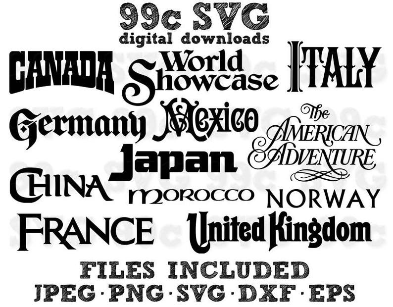 Download Epcot Center Showcase Disneyworld Logo SVG DXF Png Vector ...