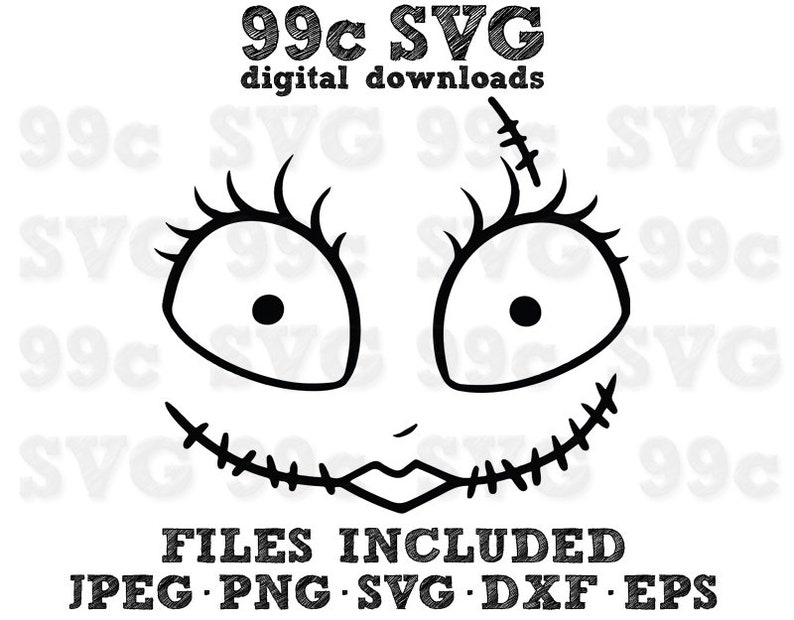 Download Sally Disney Halloween SVG DXF Png Vector Cut File Cricut ...