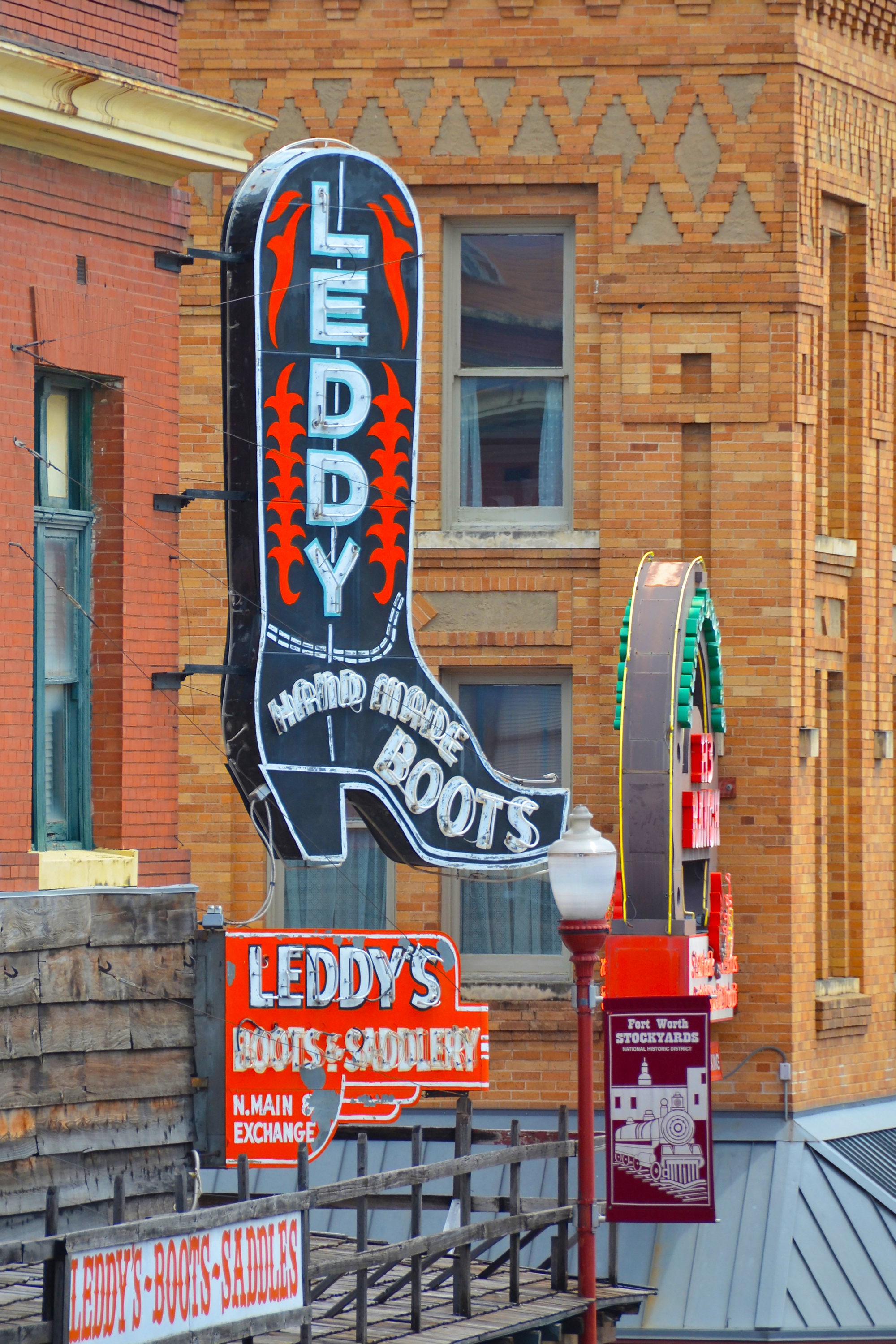 Leddy's Boot Stockyards Cowtown Fort Worth Texas Cowboy Etsy Sweden