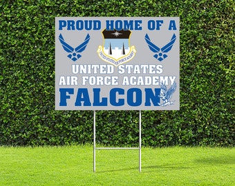 Full Color Custom Yard Sign / Air Force Academy / Proud Parents / Proud Grandparents / USAFA / Proud Home / Falcons