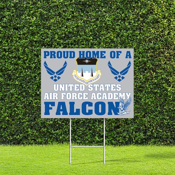 Full Color Custom Yard Sign / Air Force Academy / Proud Parents / Proud Grandparents / USAFA / Proud Home / Falcons