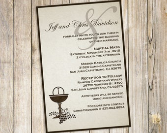 Religiöses Thema Hochzeit Erneuerung Einladung DIY Printable Download