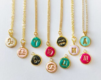 Dainty Zodiac Necklace, Graduation gift for best friend or sister, Personalized Graduation Gift, Custom Zodiac minimalist Necklace
