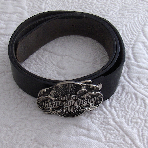 Vintage Belt Buckle Harley Davidson Etsy