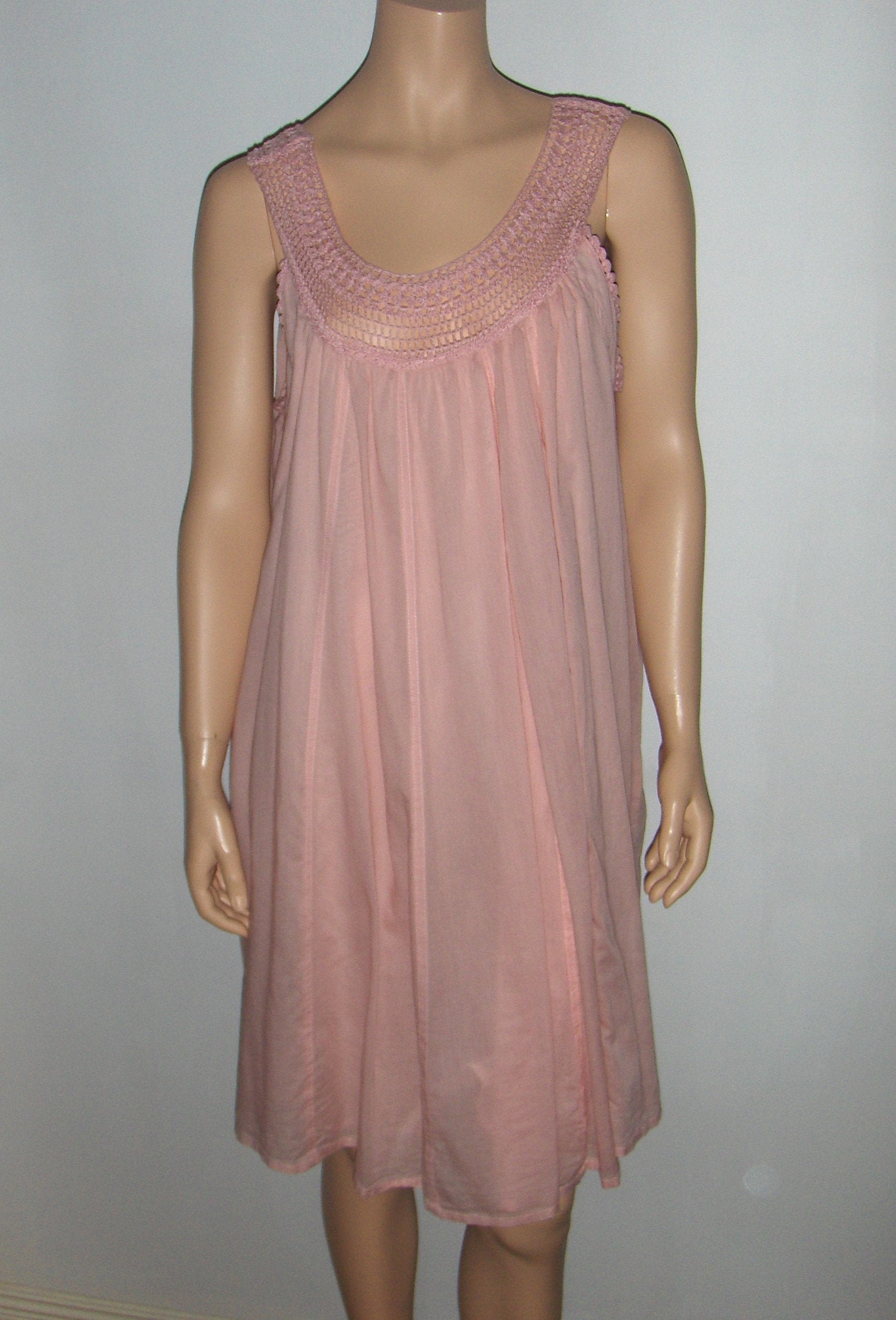 peach color one piece dress