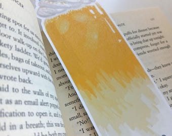Sour Lemon Bubble Tea Bookmark | Boba Milk with Citrus Art for Books