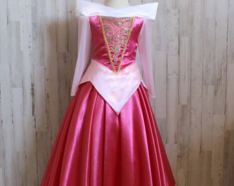 Aurora Pink Dress Sleeping Beauty Princess Ballgown Costume | Toddler, Girls, Child, Kids Sizes