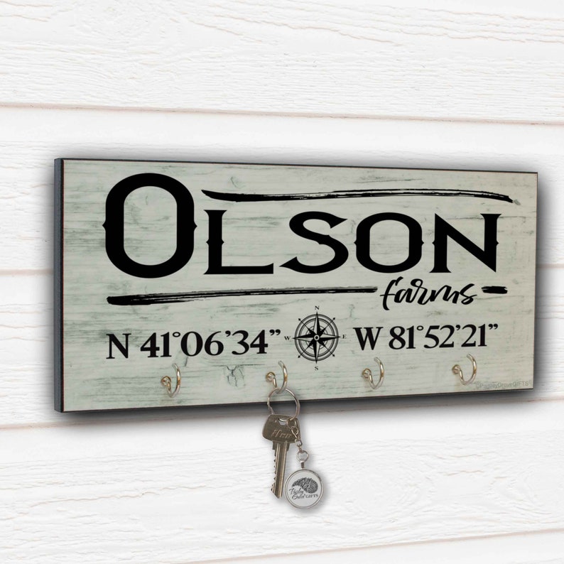 Rustic Farmhouse Decor Key Holder for Wall Entryway Wall Key Etsy