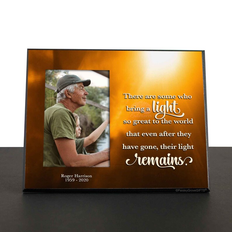 Dad Memorial Frame Sympathy Gift Loss of Father Personalized Etsy