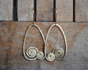 Waterfalls | Handmade Brass Earrings