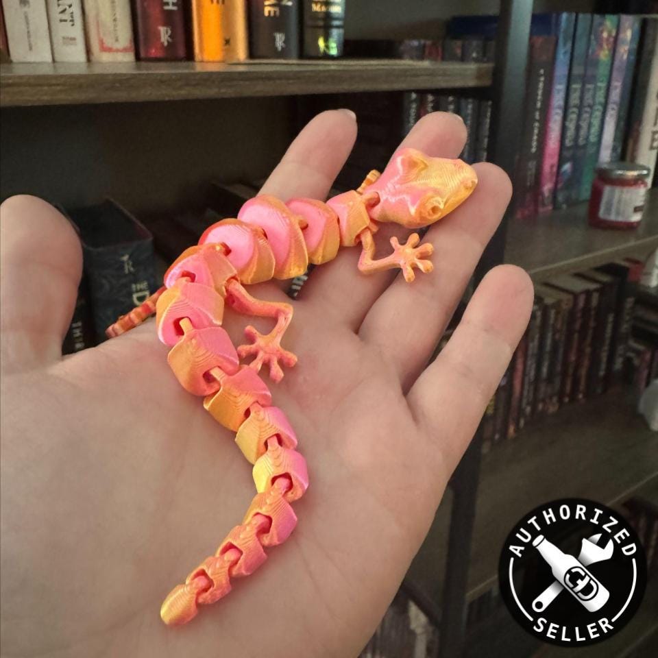 Lizard Fidget Springy Articulated/flexi Lizard Fidget - Etsy