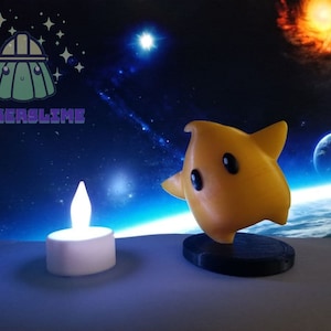 Super Mario Luma [3D Printed, Collectible Figurine, Super Mario, Nintendo, Sculpture]