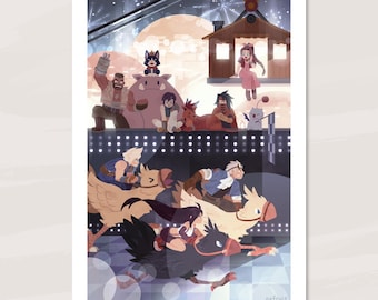 FF7 Print "Chocobo Racing"