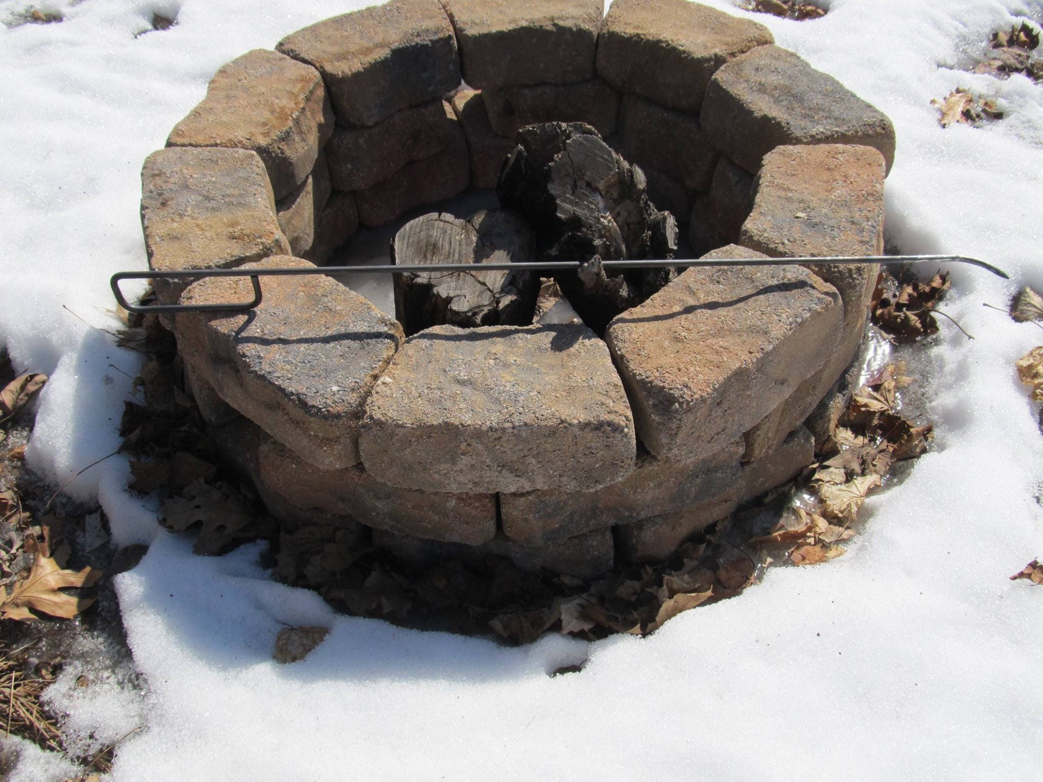 Hand campfire poker Steel Fire Pit Poker Camping Etsy