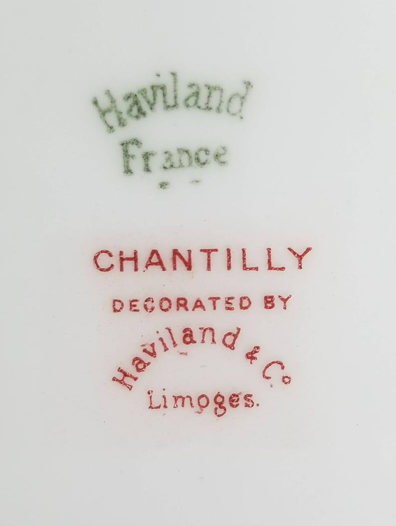 Antique Dinner Plate Chantilly by Haviland /& CO
