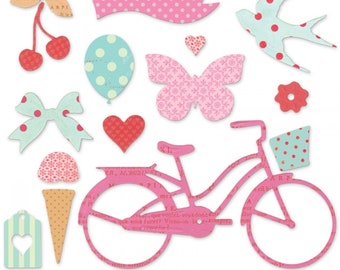 Sizzix Thinlits by Brenda Walton- 14 piece die set-Whimsy & Delight