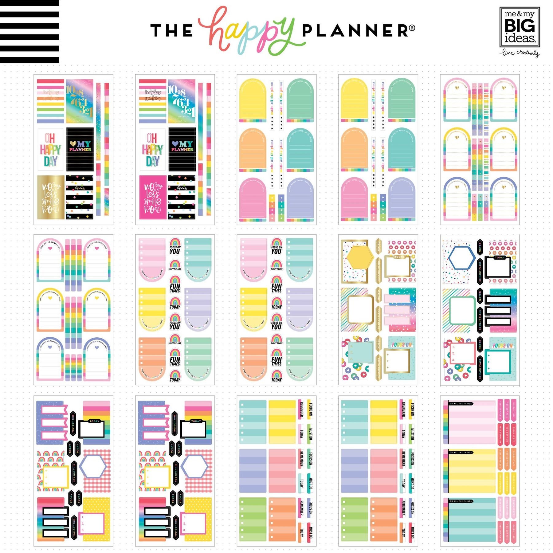 The Happy Planner® All the Essentials Mega Value Pack Stickers
