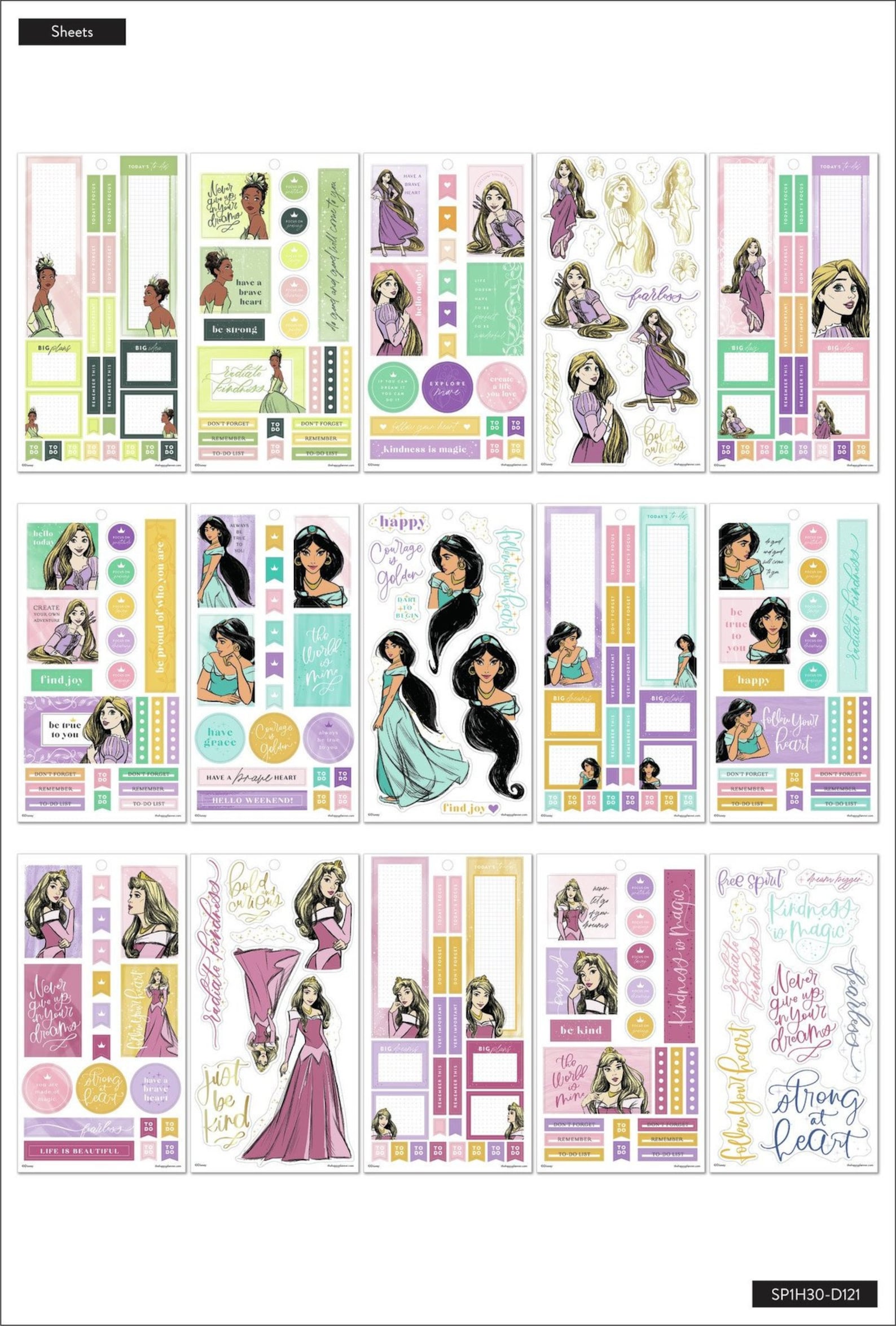 The Happy Planner™ x Disney Value Pack Sticker Book 30 pages Etsy