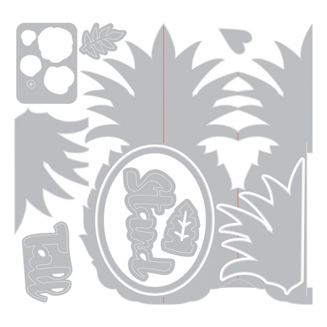 630454244448 - FUSTELLA SIZZIX 662620 BUONA PASQUA THINLITS - SIZZIX