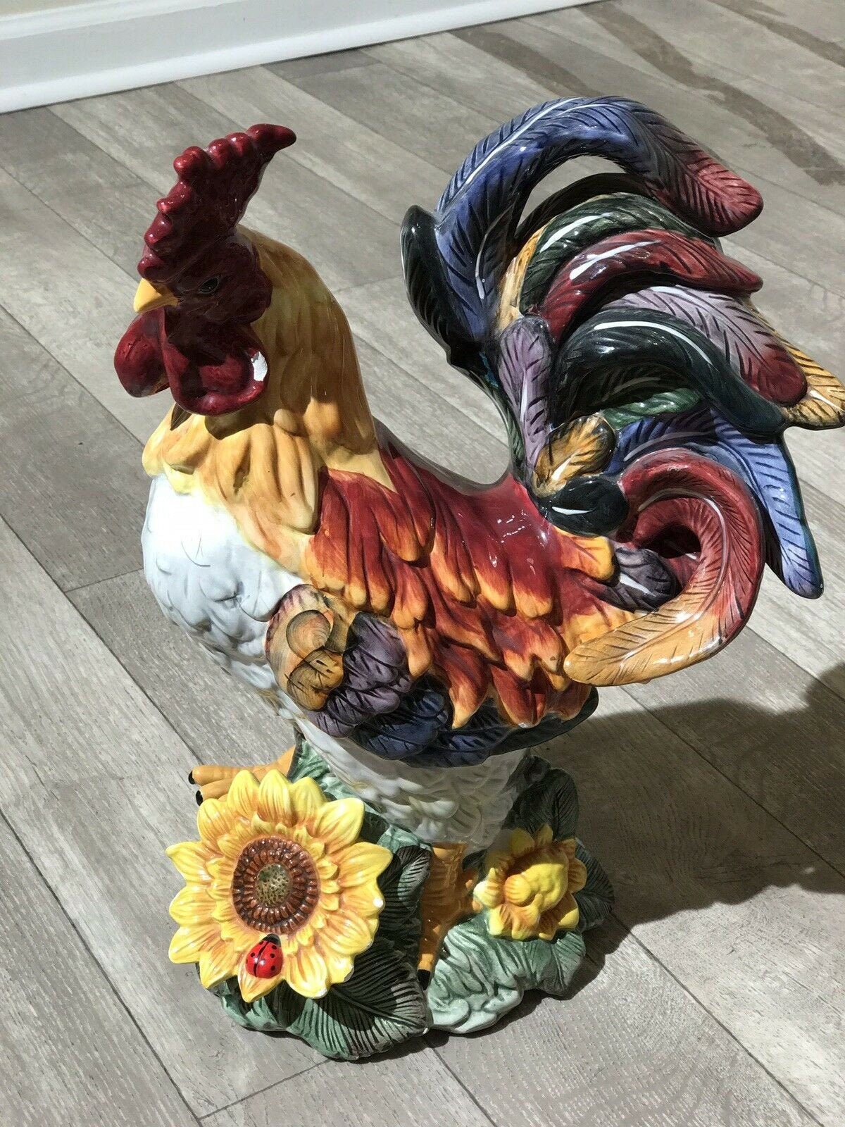80s 90s Jay Willfred Andrea Charles Sadek 17”tall Ceramic Rooster