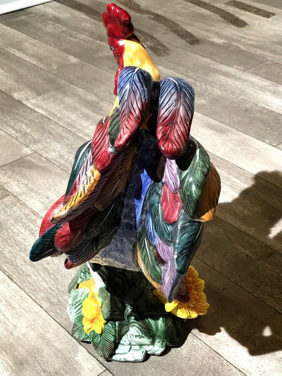 80s 90s Jay Willfred Andrea Charles Sadek 17”tall Ceramic Rooster