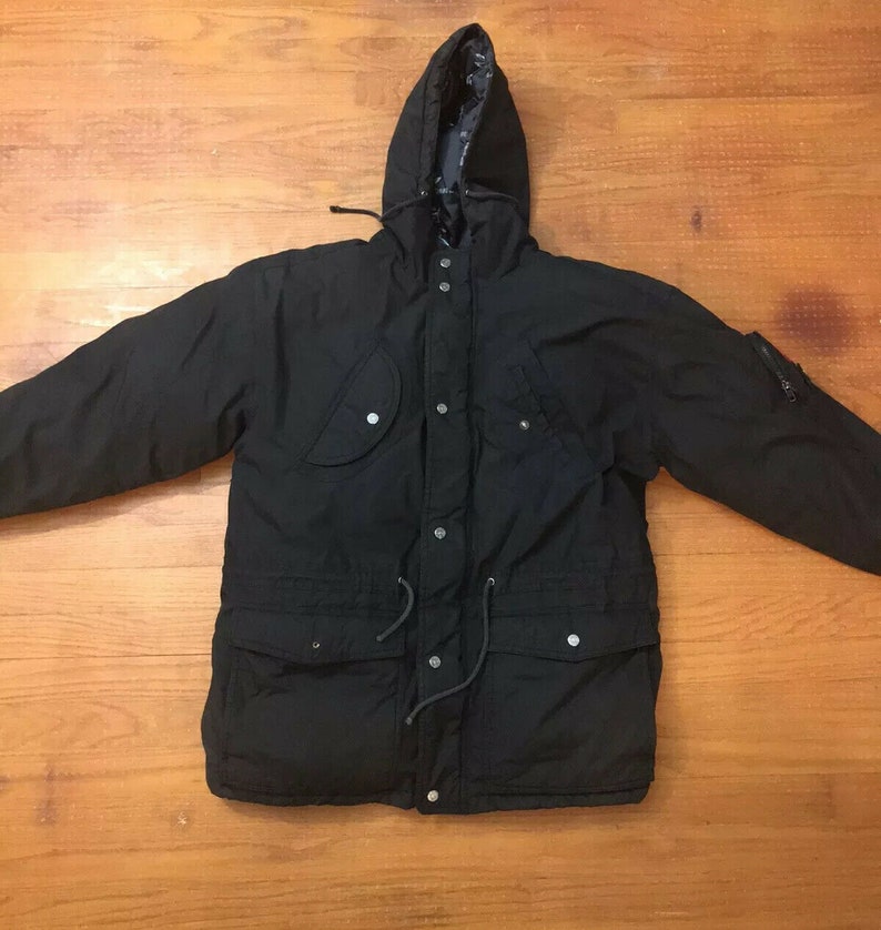 90s Triple FAT Goose Down Jacket Parka SML/8Black VTG Puffer | Etsy