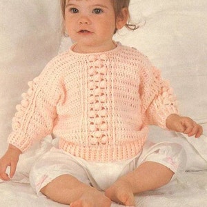 Hayfield 00366 bobble panel sweater