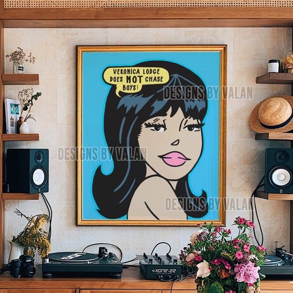 Riverdale Inspired Veronica Lodge Does Not Chase Boys Art Print