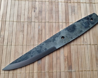 Ebauche de lame de couteau faite main - Pleine soie Puukko