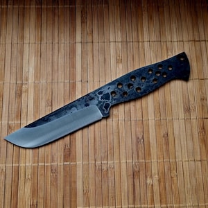 Lama di coltello fatta a mano grezza - Alce