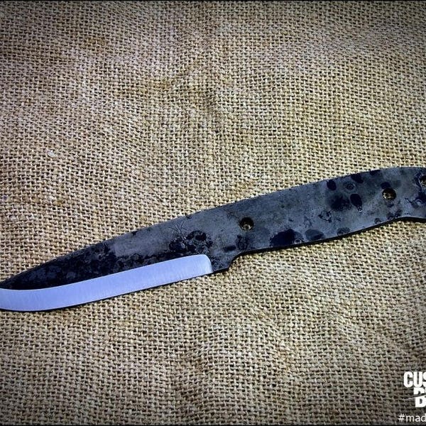 Handmade knife blade blank - model Bushcraft