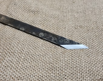 Handmade carving knife blade blank kogatana. Japanese style