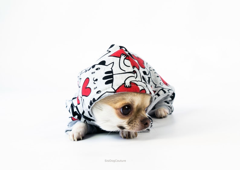 Yorkie clothes Dog jumpsuit Clothes for dogs Dog hoodie Small dog clothes Dog clothing Chihuahua clothes Dog jumper