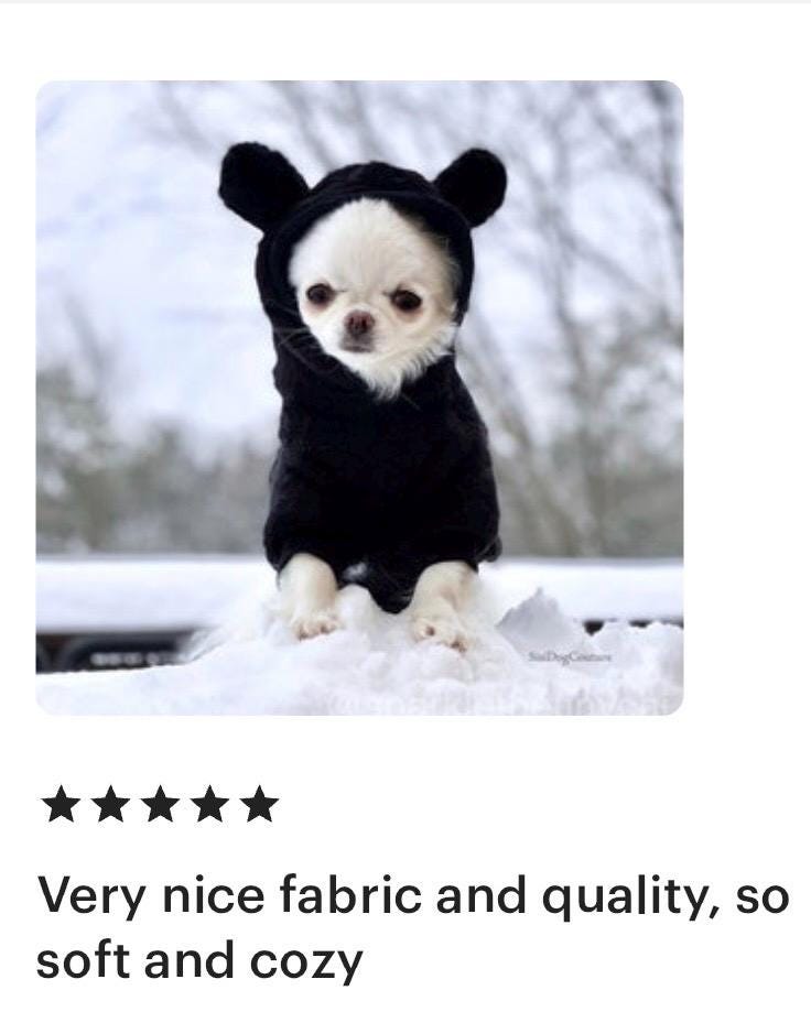 Sudadera de piel de vison con orejas para perros sudadera calida de felpa para mascotas color negro ropa para perros pequenos Etsy Mexico