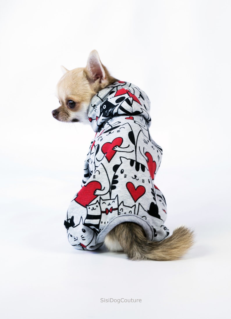 Yorkie clothes Dog jumpsuit Clothes for dogs Dog hoodie Small dog clothes Dog clothing Chihuahua clothes Dog jumper