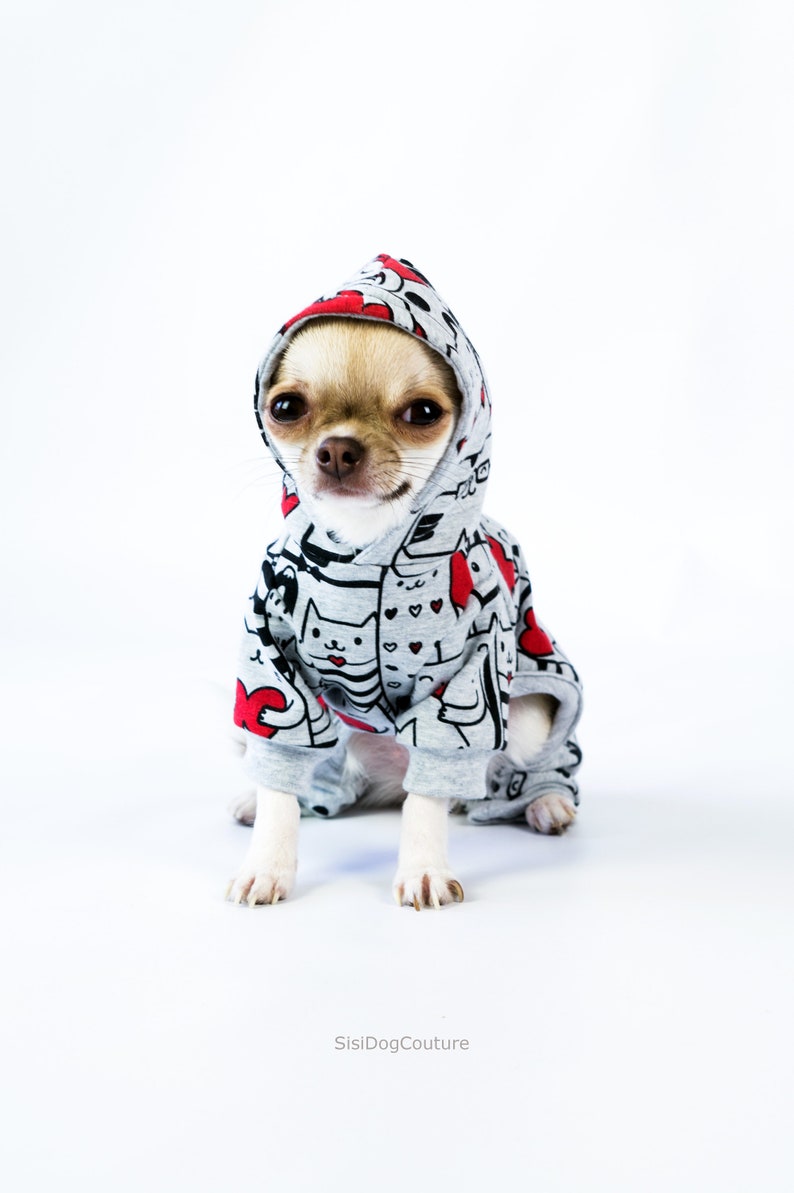 Yorkie clothes Dog jumpsuit Clothes for dogs Dog hoodie Small dog clothes Dog clothing Chihuahua clothes Dog jumper
