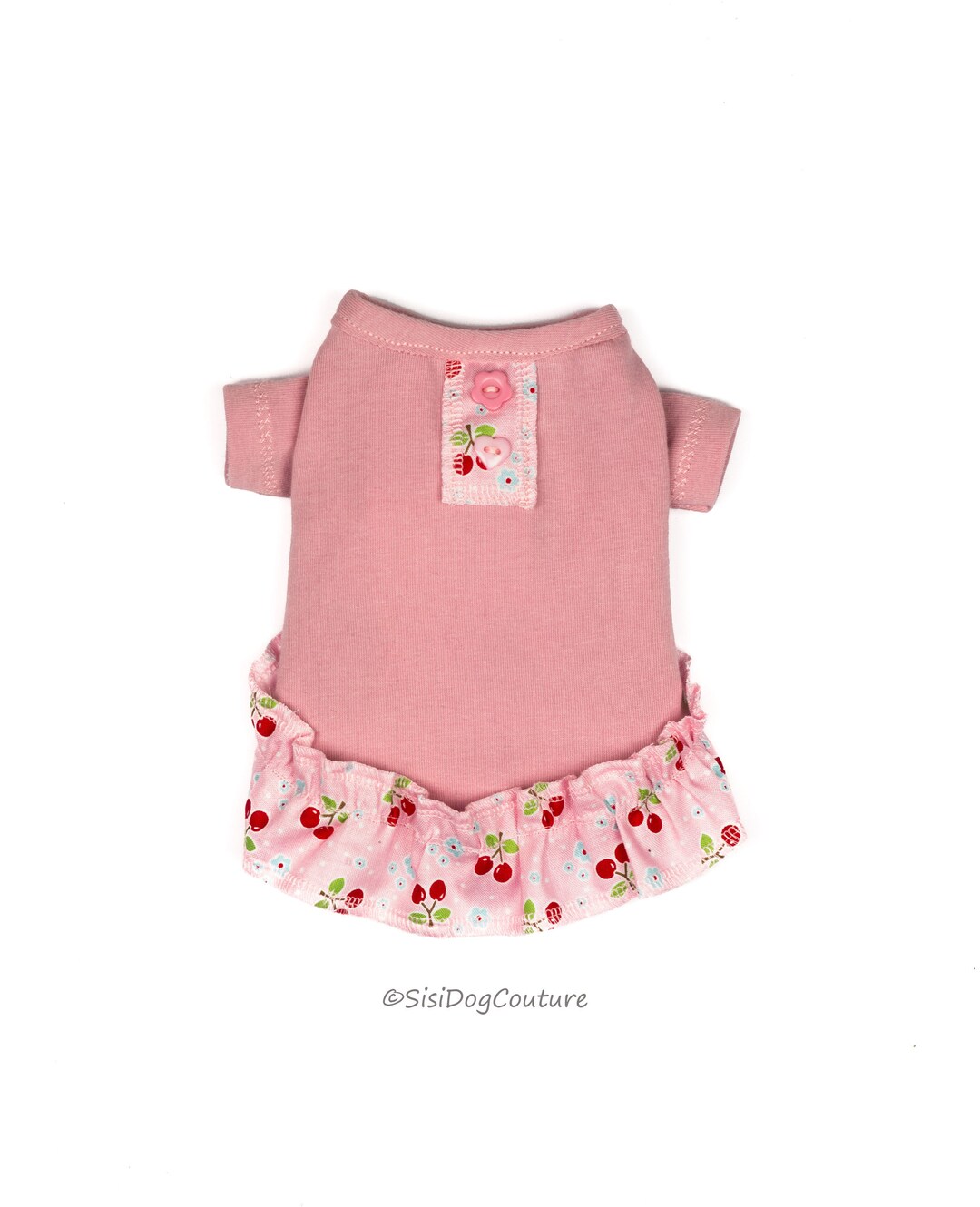 Pink Dog Dress. Handmade Dog Clothes. Yorkie Clothes. Dresses Etsy UK