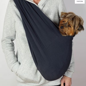 Hundehalstuch für kleine Hunde - Weiches Fleece und Baumwoll-Haustierbeutel - Freihand-Welpentaschen - Kuscheliger Hundereiseriemen