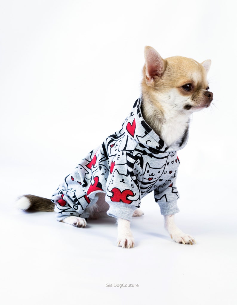 Yorkie clothes Dog jumpsuit Clothes for dogs Dog hoodie Small dog clothes Dog clothing Chihuahua clothes Dog jumper