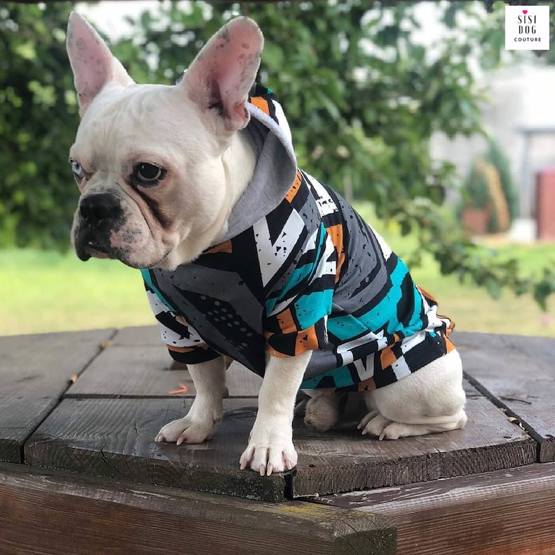 Frenchie Handmade Dog Clothes Small Dog Clothes Dog Hoodie Etsy