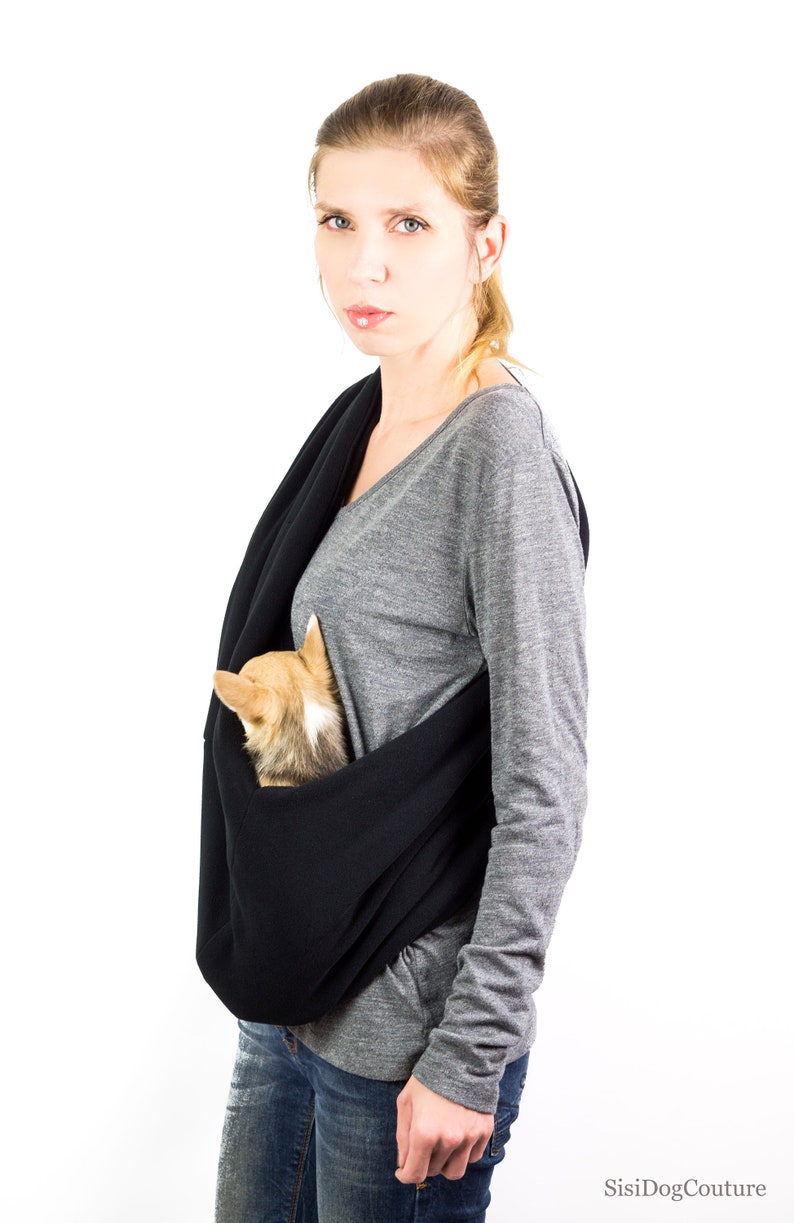 Dog Sling SIZE TOY/S/M Fleece Pet Sling Sling Pet Pouch Etsy