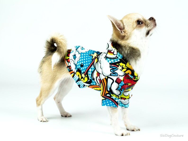 Small dog shirt Small size Dog XXS dog clothes Chihuahua dog clothes Pet tops Dog vest Dog hoodie Small Dog Clothes Yokie clothes