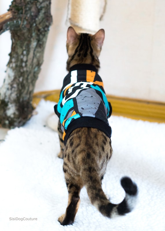 Colorful Pullover Cat Shirts Sleeveless, Summer Cat Clothes Breathable  Cotton Cat Wear Vest for Cornish Rex Devon Rex Peterbald, New Kitten -   Canada