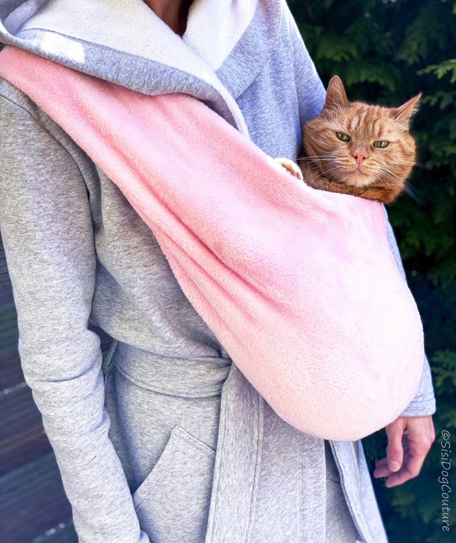 Fur CAT Carrier Pink Cat sling Size TOY/ S/M Cat Carrier Etsy